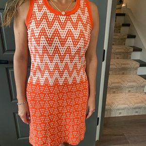 Milly Orange Sweater Dress